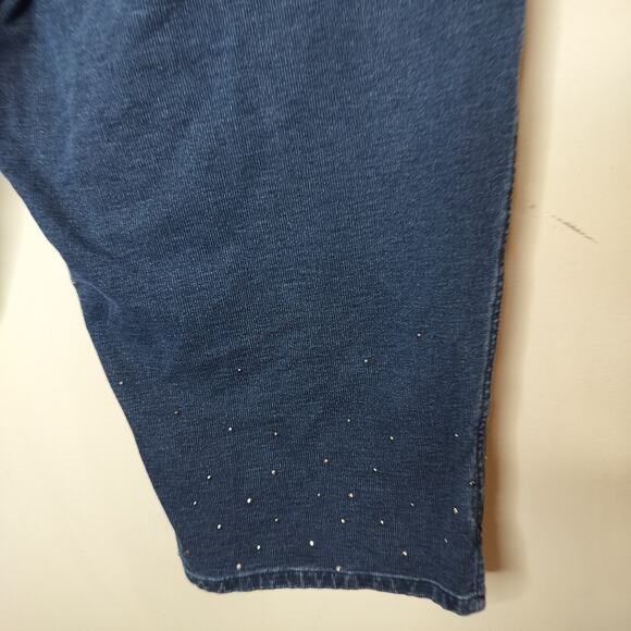 Quacker Factory Dream Jeannes Capri Crop Jean Pants - Picture 7 of 8